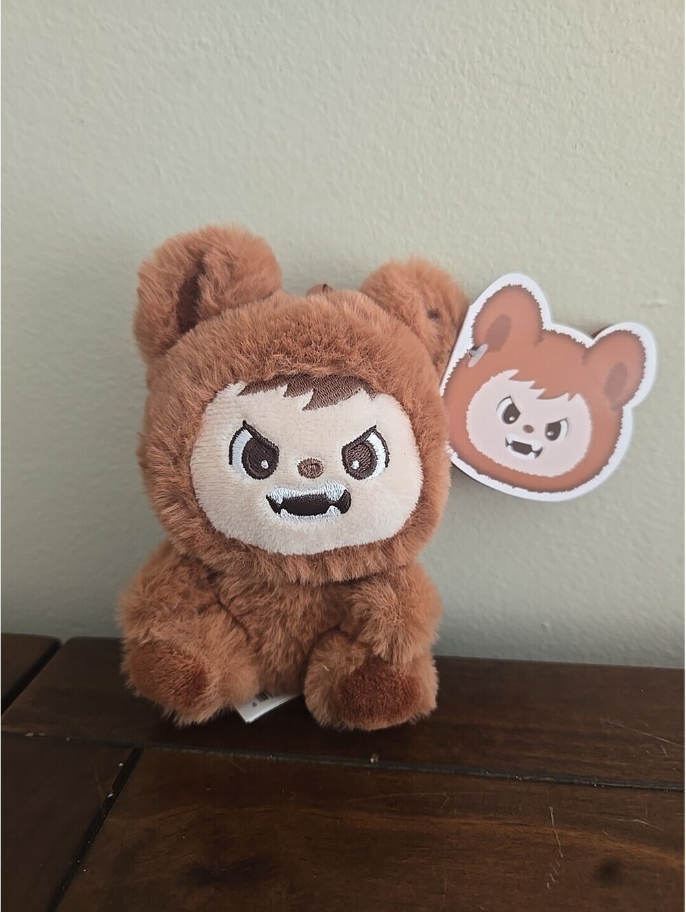LaBabies Labubu WuWu Brown Bear Yoonique 2025 Keychain 5"